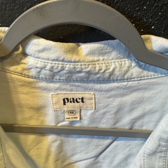 Women’s Pact Sky Blue Collared Romper Size XXL - Picture 2 of 3